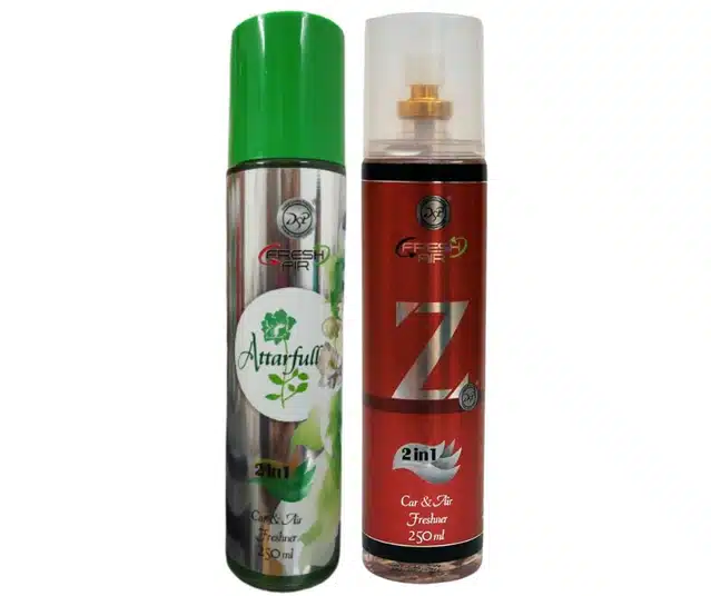 DSP Atterfull with Z Red 2 in 1 Car & Air Freshener (Pack of 2, 250 ml)