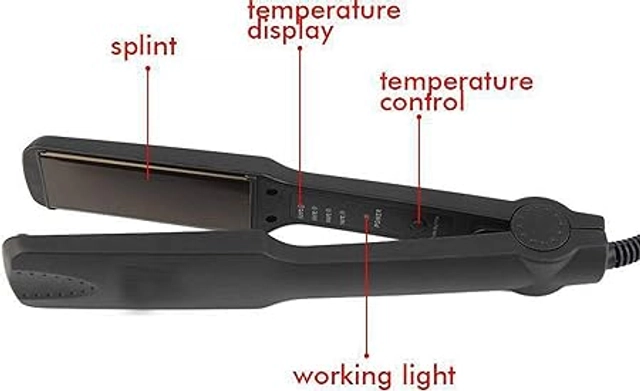 Professional Hair Straightener & Curler (Black, 100 W)