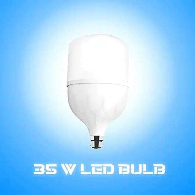 Plastic Hybrid Series 35 Watt High Power Lamp LED Bulb (White, Pack of 2)
