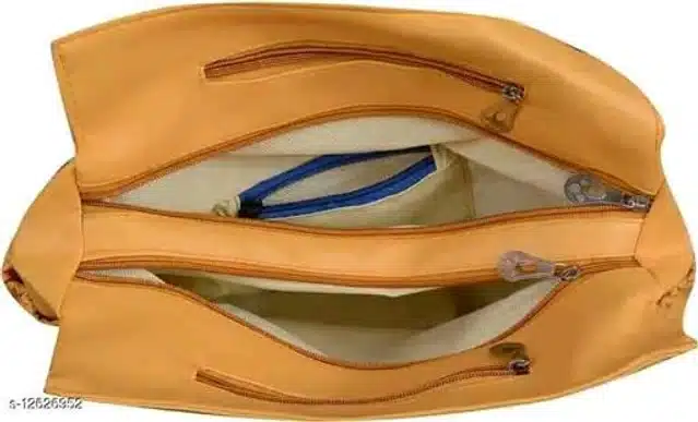 Women's Handbag with Purse (Mustard)