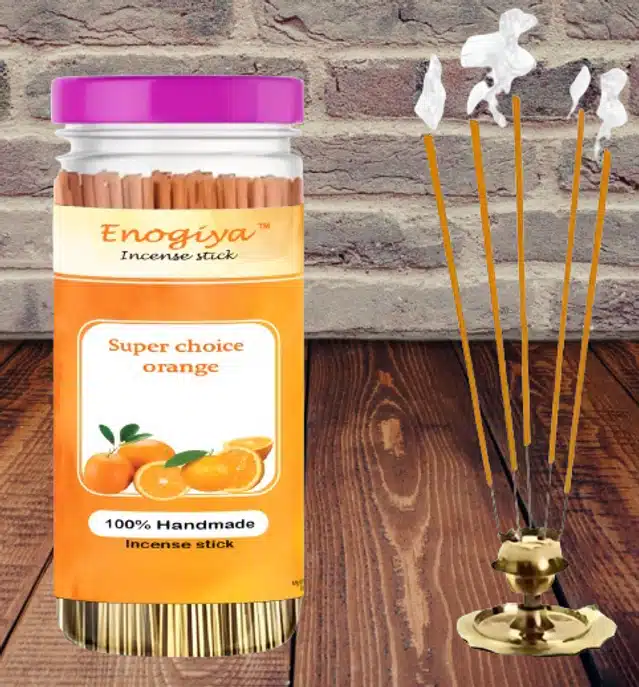 Enogiya Yoga & Daily Pooja Agarbatti (Orange, Set of 1)