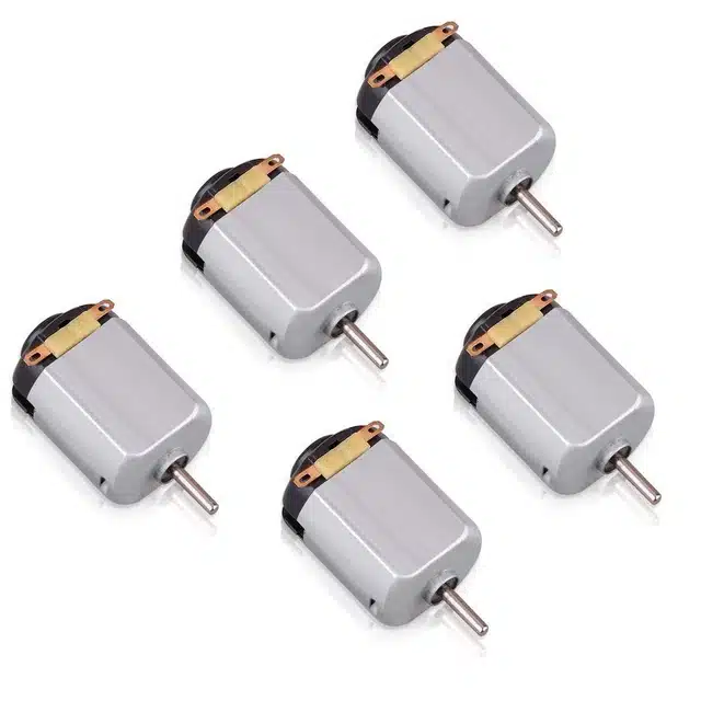 High Speed DC Motor for RC Toys (Multicolor, 6 V) (Pack of 5)