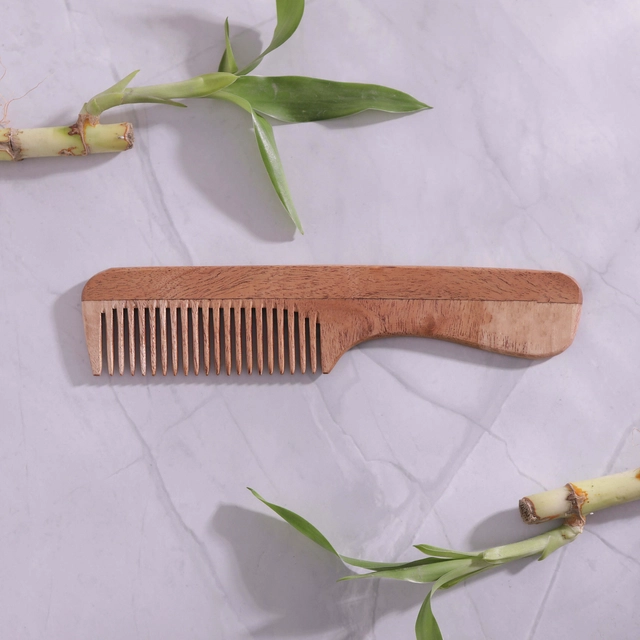 Wooden Hair Comb (Brown)