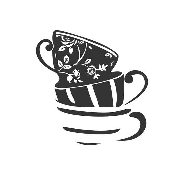 Lansticks Pvc Vinyl Decorative Coffee Cups Image Medium Self Adhesive Sticker (50X60 Cm) (Ln-00881)