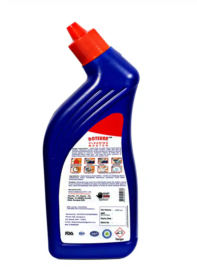 Cleaning Master Disinfectant Toilet Cleaner (Pack of 2, 1000 ml)