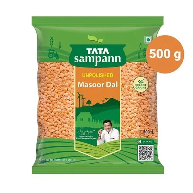 टाटा सम्पन्न मसूर दाल 500 g