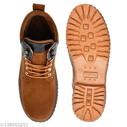 Boots for Men (Tan, 6)