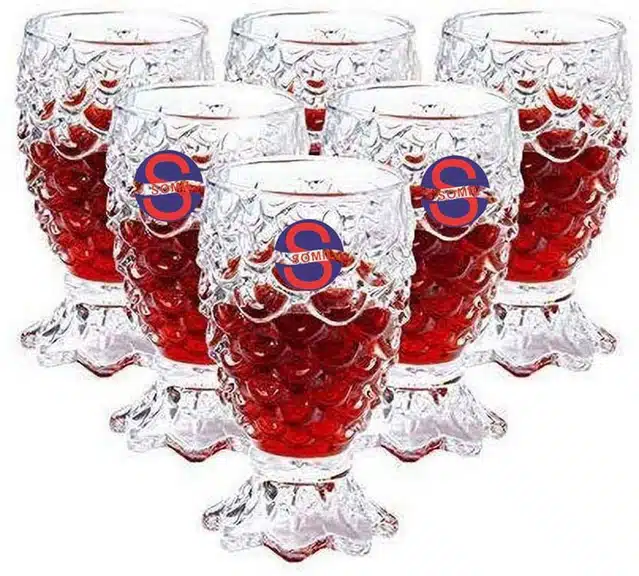 Liquor cum Cocktail Glasses (Transparent, 30 ml) (Pack of 6)