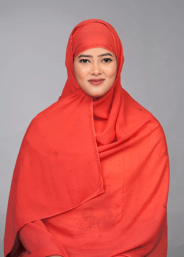 Chiffon HIjab for Women (Orange, Free Size)