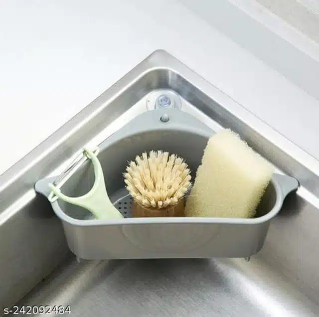 Kitchen Sink Corner Tray (Grey)