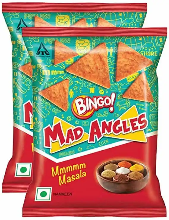 Bingo Mad Angles Mmmmm Masala Namkeen 2X66 g (Set Of 2)