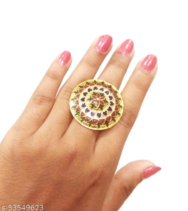 Brass Ring for Women (Multicolor)