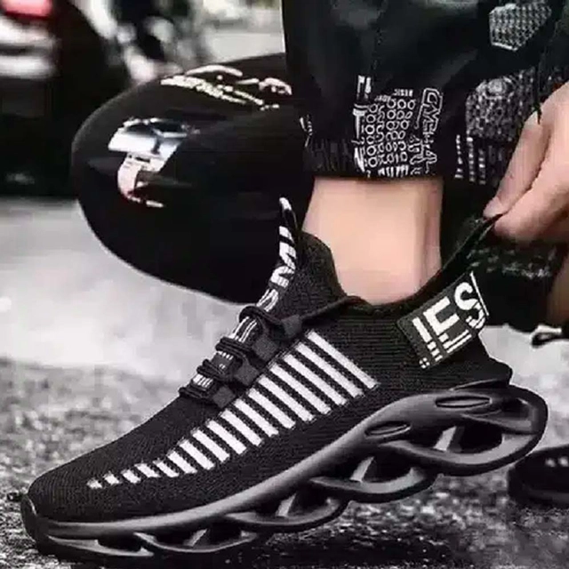 Sports Shoes For Men ( Black, 7) (Bl-Black)