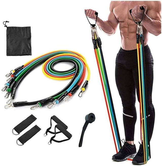 Home Workout Stretching Resistance Band (Multicolor)