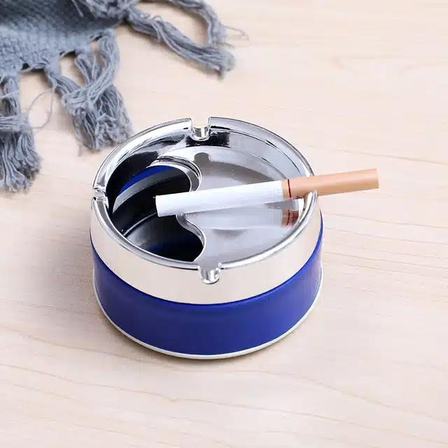 Stainless Steel Ashtrays (Blue)