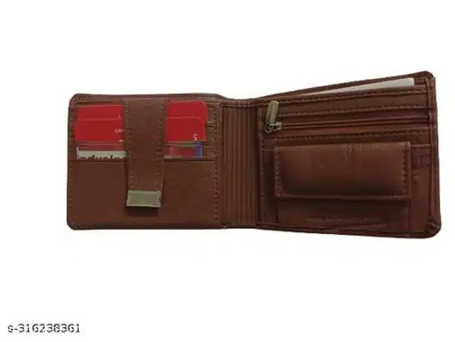 Leather Wallet for Men (Brown)