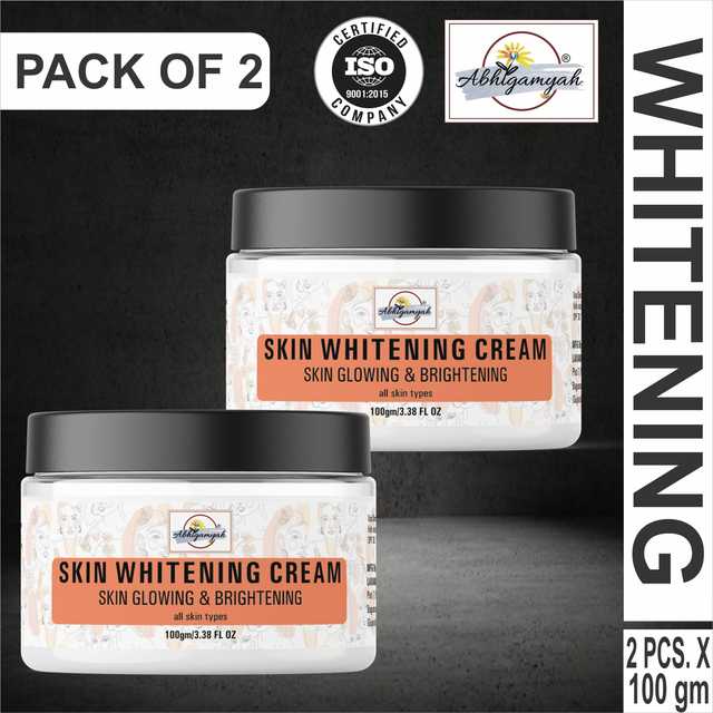 Abhigamyah Skin Whitening And Brightening Face Cream For All Skin Types And Helps Reduce Dark Spots, Blemishes, And Pigmentation (100 g, Pack Of 2) (A-943)