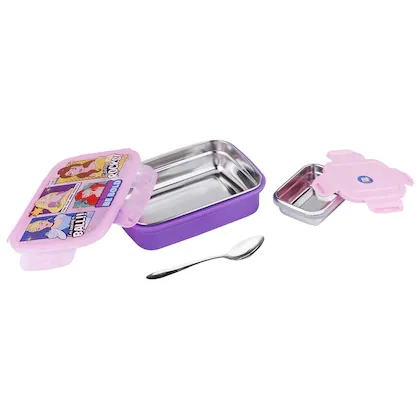 Stainless Steel Lunch Box (Multicolor, 500 ml)