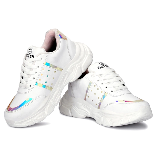 Sneakers for Women (White, 6)