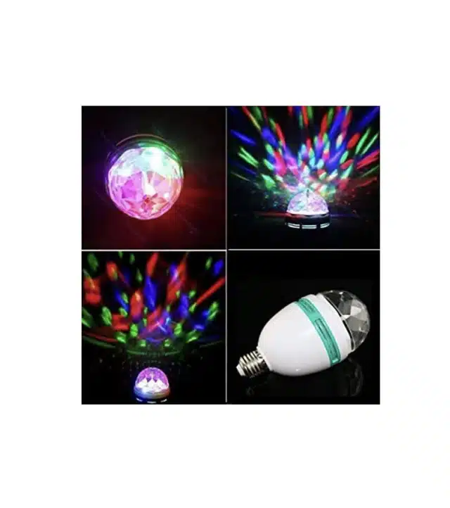 3 W LED Crystal Rotating Disco Bulb (Multicolor, 3 W)