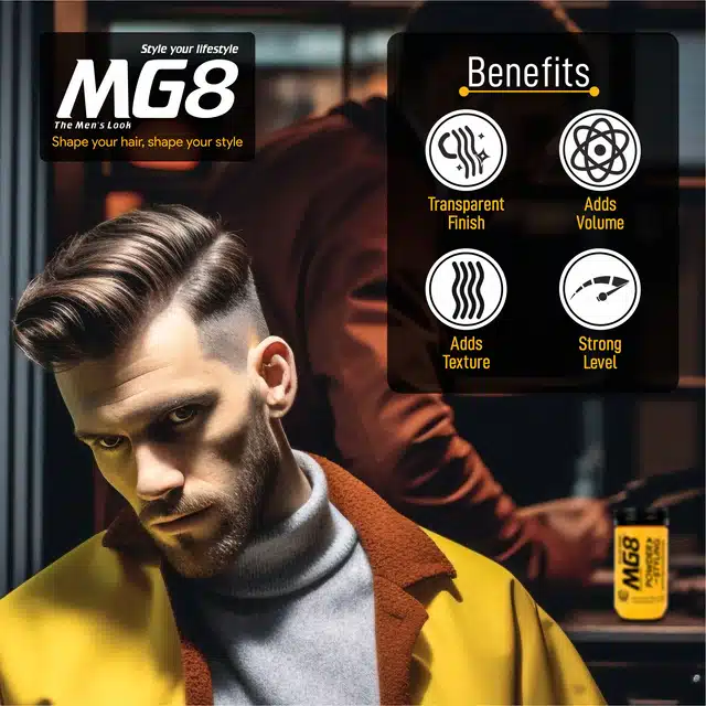 MG8 Hair Styling Wax Powder for Men (20 g)