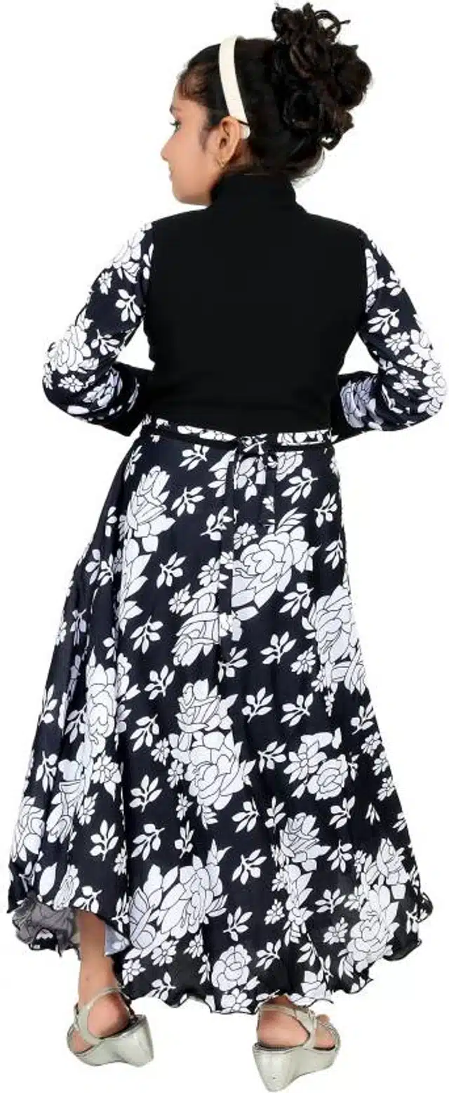 Fancy Gown for Girls (Black, 20)