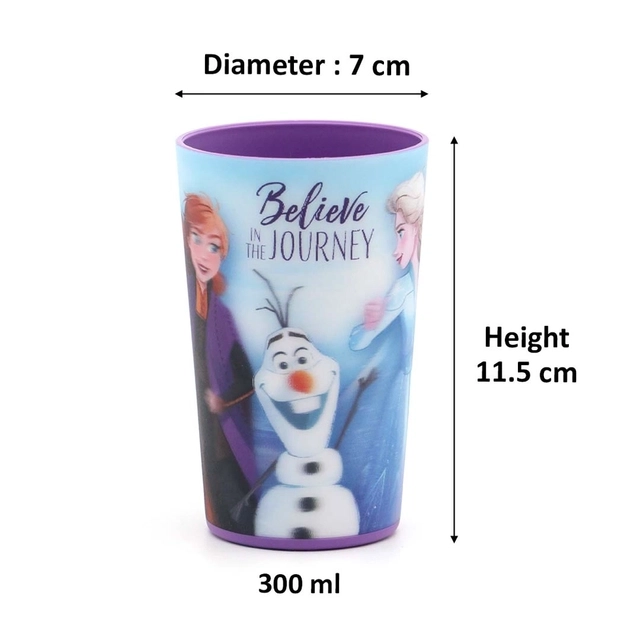 GLUMAN Frost 3D Frozen Series Tumbler (300 ml, Pack of 1)