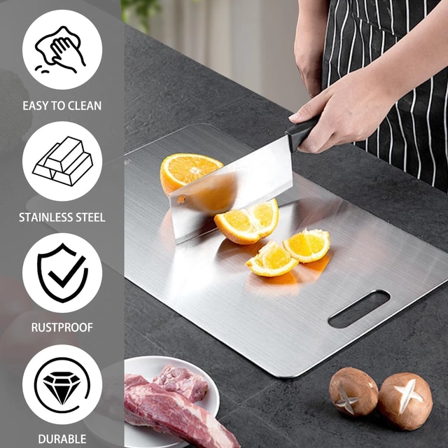 Stainless Steel Chopping Board (Silver)