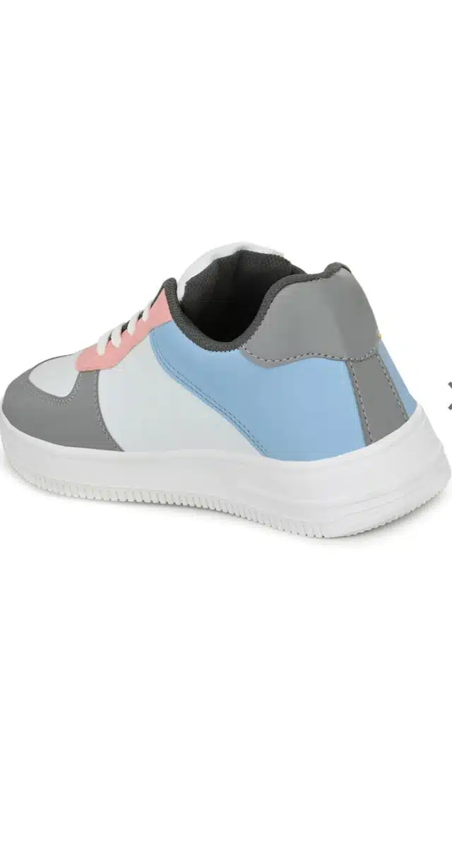Men's Lace Up Sports Shoes (Pink, 10) (JF-165)