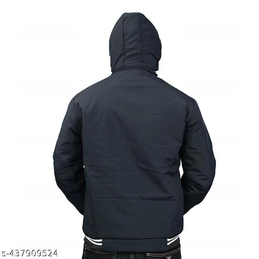 Polyester Jacket for Men (Dark Grey, M)