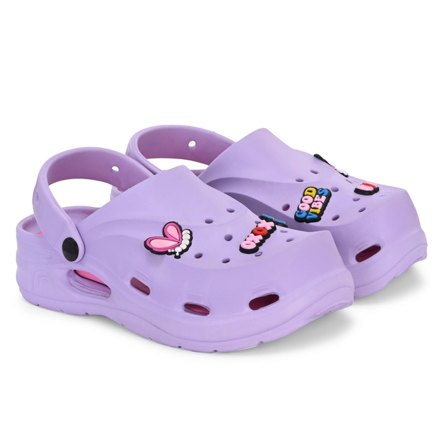 Clogs for Women (Lavendar, 5)