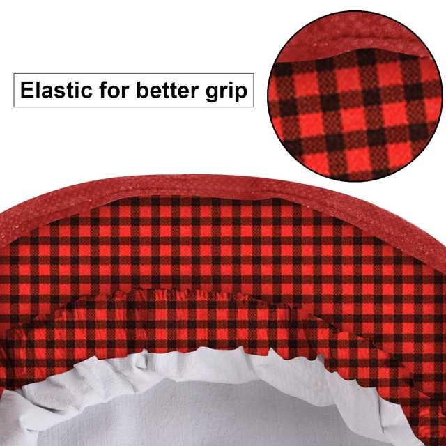 E-Retailer PVC Waterproof 3 Blade Ceiling Fan Cover With Adjustable Elastic Closer (1 Pc) (Red, 19.5x6 Inch) (ER-152)