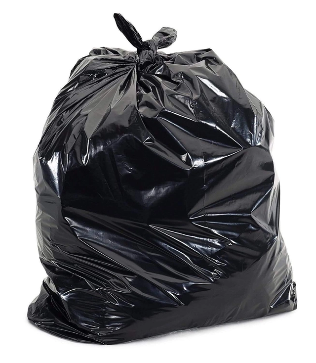 Biodegradable 15 Pcs Garbage Bags (Black, 24x32 inches) (Pack of 2)