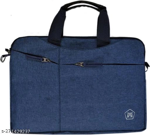 Canvas Laptop Bag for Men & Women (Blue, 35 L)