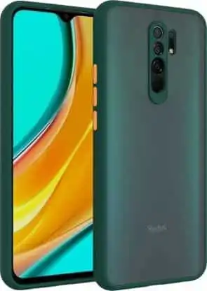 बैक कवर फॉर Mi Redmi 9 Prime, Poco M2 (ग्रीन , हार्ड केस )