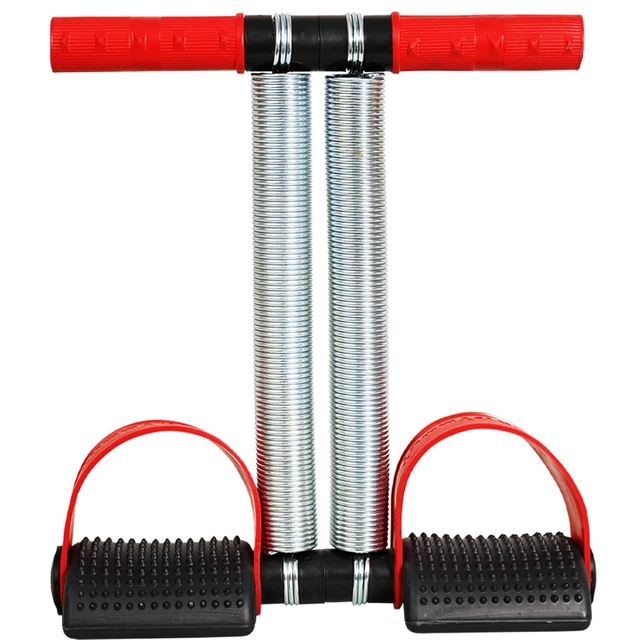 Double Spring Tummy Trimmer for Men & Women (Red & Black)