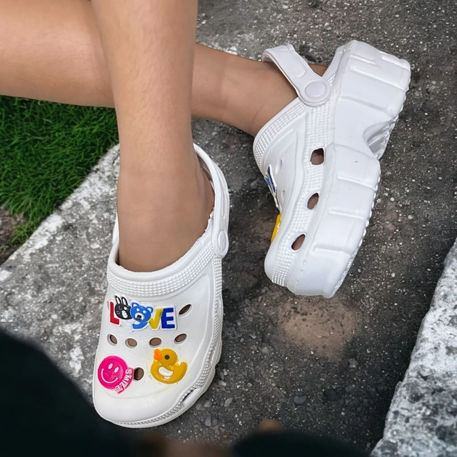 Clogs for Girls (White, 35)