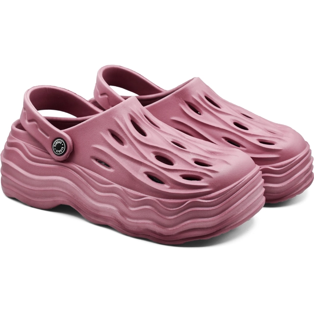 Textured Clogs For Women (Violet, 5)