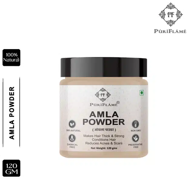 Puriflame Pure Amla Powder for Skin & Hair (120 g)