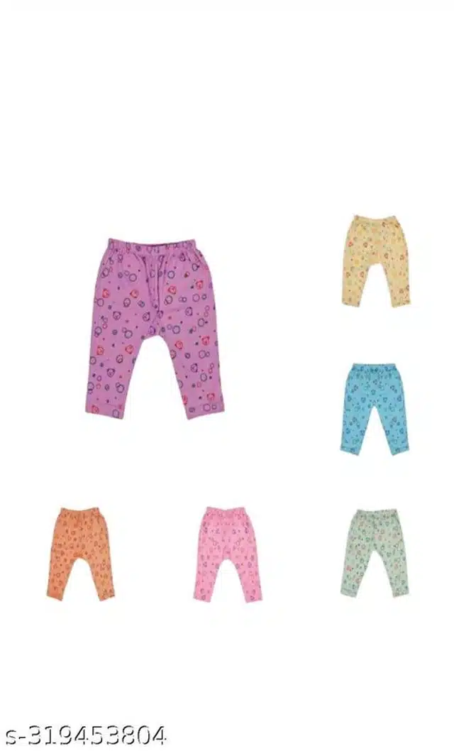 Cotton Pyjama for Kids (Multicolor, 0-3 Months) (Pack of 6)