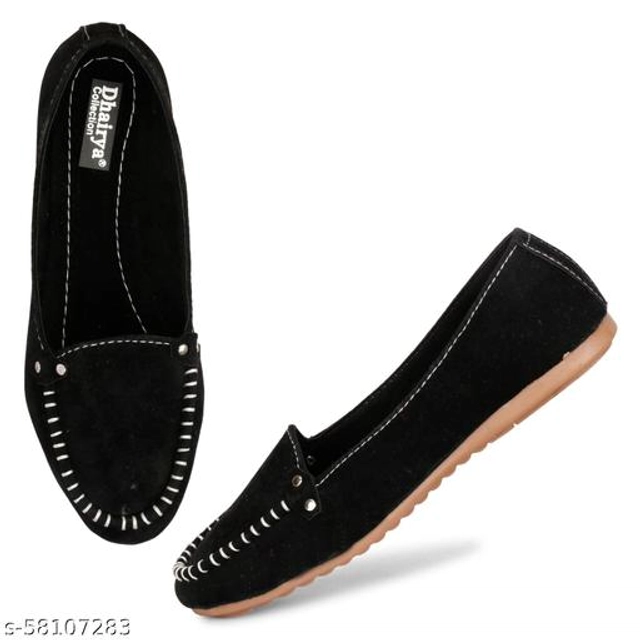 Loafers for Women (Black, 3)