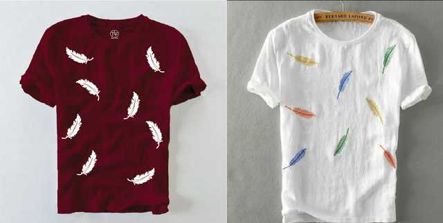 The Lugai Fashion Cotton T- shirt (Multicolor, XL) (Pack of 2) (D1418)