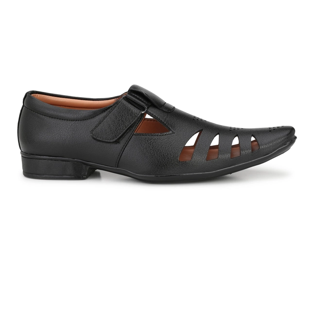 Sandals for Men (Black, 6)