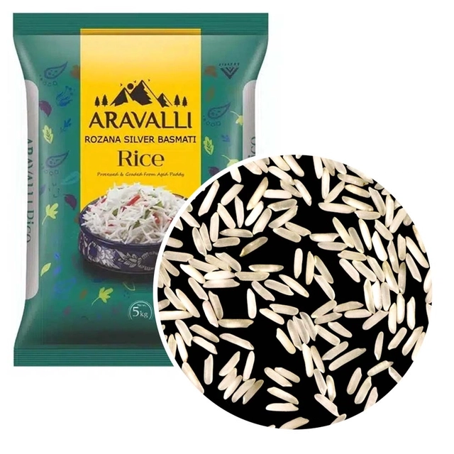 Aravalli Rozana Silver Basmati Rice 5 Kg