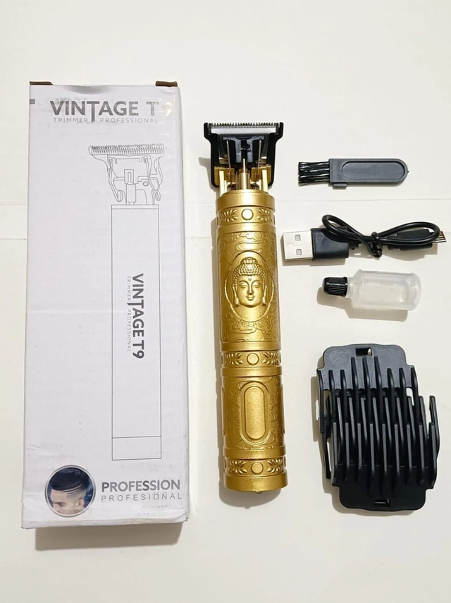 T9 Rechargeable Trimmer for Men & Women (Gold & Black)