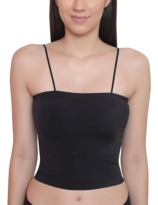 Cotton Padded Bra for Women (Black, Free Size)