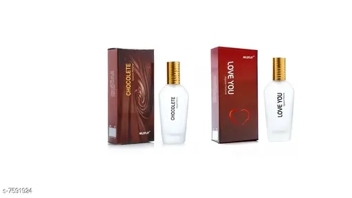 Wildplay Love You & Chocolete Fragrance Perfume Spray for Women (30 ml, Set of 2)