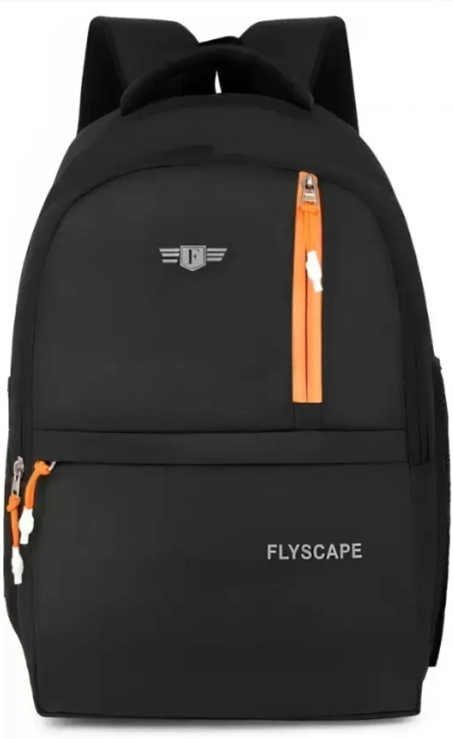 Polyester Laptop Backpack for Men & Women (Black, 25 L)