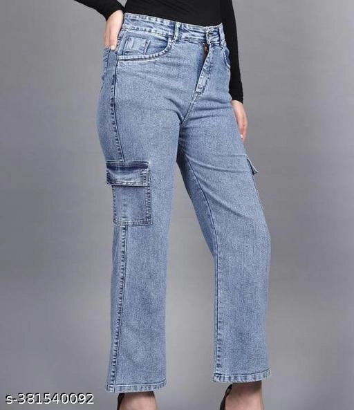 Denim Jeans for Girls (Blue, 3-4 Years)