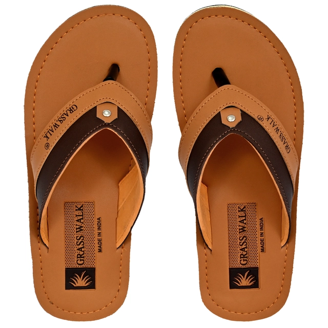 Flipflops for Men (Tan, 6)